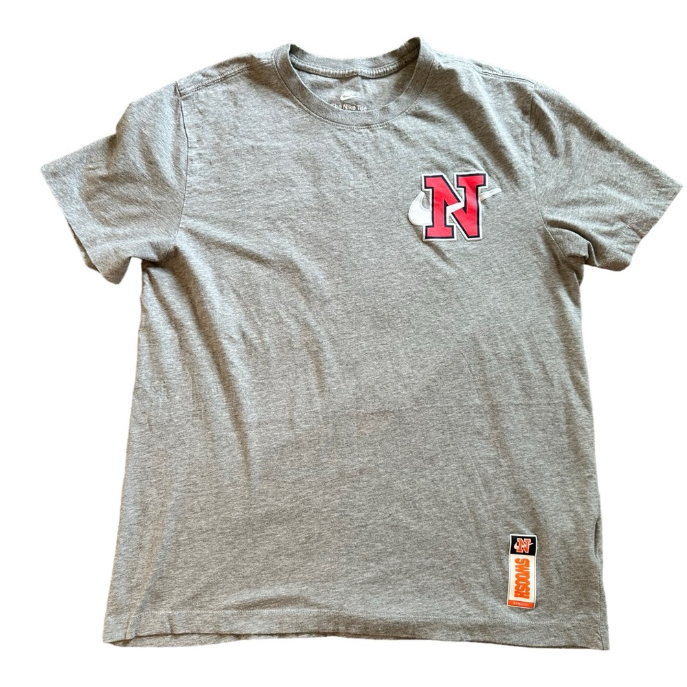 Nike The Nike Tee Swoosh MCMLXXII Gray XL Double Sided Graphics T-shirt